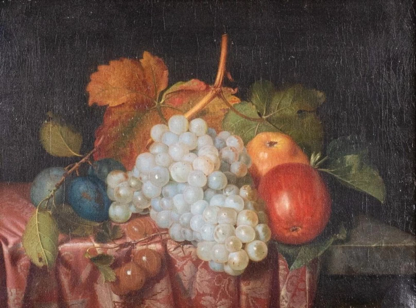 1801-Heinrich Franz Carl Billotte - Natura morta con frutta
